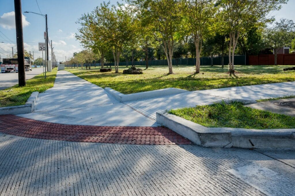 Harris County Engineering Department sidewalk