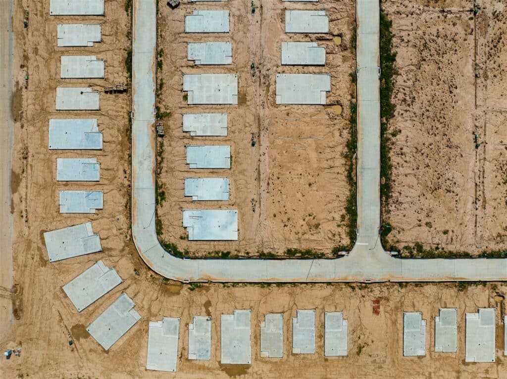 sky view of development